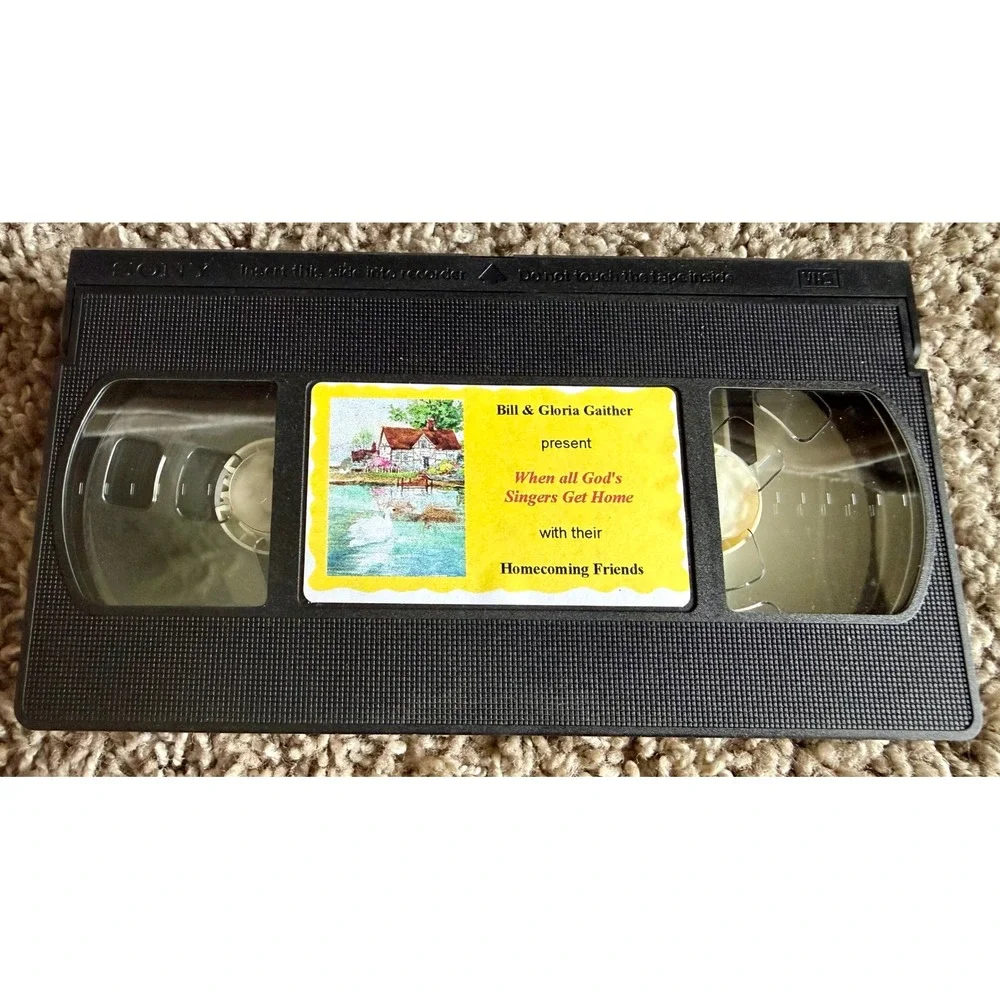Sony VHS Bill & Gloria Gaither When All Gods Singers Get Home Gospel